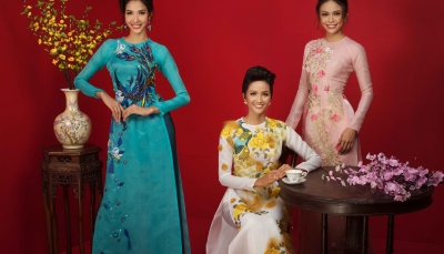 Bộ ảnh mừng xuân Mậu tuất 2018 của dàn Hoa hậu Hoàn vũ Việt Nam